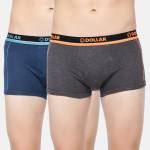 Dollar Bigboss Pack of 2 Super Combed Cotton Solid Men Trunk
