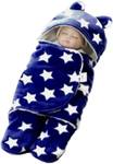 BRANDONN New Born Wearable Wrapper For Baby Boys And Baby Girls Sleeping Bag  (Blue)