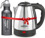 MILTON Insta Electric Kettle 2L (Electric kettle) & Alive 750ml Combo Electric Kettle Electric Kettle  (2 L, Silver, Black)