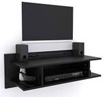 HabibaArtGallery Wall TV set up box Stand & Wifi Stand MDF MDF (Medium Density Fiber) Wall Shelf (Number of Shelves – 4, Black)