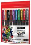 Classmate Octane Burst Multi Colour(Pack of 10) -( Pack of 3) by THE MARK Gel Pen  (Pack of 3, Ink Color – Blue, Red, Black, Brown, Orange, Green, Pink, Light Blue, Grey, Violet)