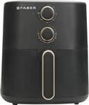 FABER FAF 6.0 DLX BK 1500W, Fry, Roast, Grill, Bake, Aesthetic Look, Swirl Cooking, Cool Touch Handle, 85% Reduced Oil Usage, Auto Shut Off, BPA Free, Compact Sleek Design, Manual Control, Non-Stick Pan Air Fryer  (6 L)