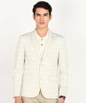 KILLER Men Checkered Single Breasted Casual Blazer  (Beige)