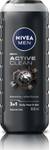 Nivea Men Active Clean Body Wash for Body, Face & Hair, Active Charcoal Cleanser