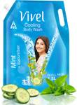 Vivel Cooling Body Wash, Mint & Cucumber Shower Gel, Supersaver XL Refill Pouch  (1500 ml)
