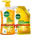 Dettol Lime Fresh Shower Gel 500ml Pump With 450ml Refill  (2 x 475 ml)