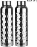 Kreme DIAMOND STEEL 1L PK2 1000 ml Bottle  (Pack of 2, Steel/Chrome, Steel)