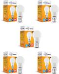 Wipro 10 W Basic Standard B22 LED Bulb  (White, Pack of 5)