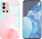 MILLION CASES Back Cover for OnePlus 9R Colorful Wave Glass Phone Case