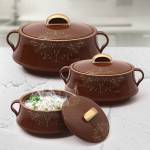 cello Midas Pack of 3 Thermoware Casserole Set  (500 ml, 1000 ml, 1500 ml)