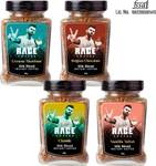 RAGE Silk Combo- Classic, Belgian Chocolate, Creamy Hazelnut, Vanilla Instant Coffee  (4 x 60 g, Assorted Flavoured)
