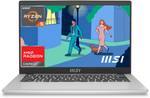MSI Modern 14 AMD Ryzen 5 Hexa Core 7530U – (16 GB/512 GB SSD/Windows 11 Home) Modern 14 C7M-062IN Thin and Light Laptop  (14 Inch, Urban Silver, 1.4 Kg)
