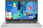 MSI Modern 14 Intel Core i7 12th Gen 1255U – (8 GB/512 GB SSD/Windows 11 Home) Modern 14 C12M-670IN Thin and Light Laptop  (14 Inch, Urban Silver, 1.4 Kg)