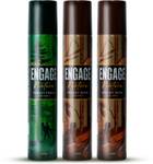 Engage Nature Deo: 2 Woody Musk & 1 Forest Fresh (150ml X 3) Deodorant Spray – For Men  (450 ml, Pack of 3)