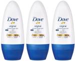 DOVE Original-MoistCream-Deo Deodorant Roll-on – For Women  (50 ml, Pack of 3)