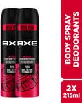 AXE intense Body Spray – For Men  (215 ml, Pack of 2)