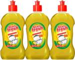 stanfresh Liquid Dish Wash Gel( Pack Of 3) Dish Cleaning Gel  (Lemon, 3 x 0.5 L)