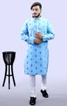 Tibra Collection Men Cotton Blend Kurta Pyjama Set