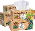 The Honest Home Company 2 Ply Facial Tissues Box – 200 Pulls – Pack of 4 (800 Pulls)  (800 Tissues)