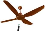 KUHL Brise E4 Stylish Power Saving BLDC Fan| IoT- operates via Mobile & Alexa|BEE 5 Star 1400 mm 4 Blade Ceiling Fan  (BLDC Motor with Remote | Brown | Pack of 1)