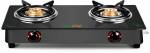 Greenchef Ebony Glass Manual Gas Stove  (2 Burners)