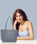 Qisa By Lavie Women Grey Tote