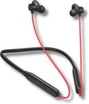 TecSox Tecband Zap 200 Neckband upto 40 hr High Bass Sound HD Mic [Black] Bluetooth  (Red, True Wireless)
