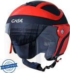 Steelbird SB-29 Case Motorbike Helmet  (GLOSSY BLACK WITH RED)