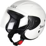 NOAX Nano Indicator White Glossy Motorbike Helmet  (White)