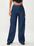 NUCOUTHS the style you love Loose Fit Women Dark Blue Jeans