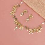 Voylla Brass Gold-plated Gold Jewellery Set