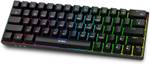 Intex Caliber Pro Keyboard RGB LED light Mechanical blue switch IT-WLKB011 Wireless Standard Gaming Keyboard Compatible with Desktop, Laptop, Mac Caliber Pro  (Black)