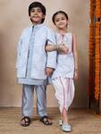 Pspeaches Boys & Girls Festive & Party Kurta and Pyjama Set