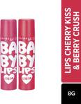 MAYBELLINE NEW YORK Baby Lips Tinted Lip Balm Berry Crush and Cherry Kiss  (Pack of: 2, 8 g)