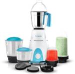 Amplesta PerX 750 W Mixer Grinder  (750W Mixer Grinder Blender | 5 Jars | White Blue)