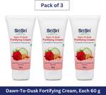 Sri Sri Tattva Dawn To Dusk Fortifying Cream For Beautiful & Moisturized Skin, 60 g x Pack of 3  (180 g)