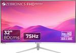 ZEBRONICS 32 inch Curved Full HD VA Panel Wall Mountable Monitor (ZEB -AC32FHD LED)  (Response Time: 8 ms, 75 Hz Refresh Rate)