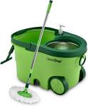 Greenchef Spin mop set 360 degree stainless steel spinner Mop Set  (Green)