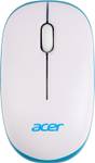 Acer Wireless Mouse Wireless Optical Mouse 1600 DPI,with Soft side grip,Plug-and-Play,Compatible with Windows & Mac,Slient with Bluetooth  (2.4GHz Wireless, White/Blue)