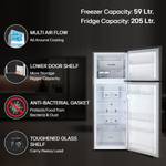 LG 264 L Frost Free Double Door 2 Star Convertible Refrigerator  (Shiny Steel, GL-S302SPZY)