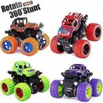 Toshee Mini Monster Truck Friction Cars Toys, 360 Degree Stunt 4wd Cars Push go Truck  (Multicolor)