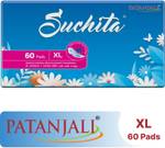PATANJALI Suchita XL Ultra Dry 280 mm Sanitary Pad  (Pack of 60)