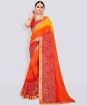 Kanooda Prints Printed Bandhani Georgette Saree