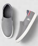 U.S. POLO ASSN. CAMPBELL 2.0 Slip On Sneakers For Men  (Grey , 10)