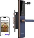NATIVE By Urban Company Lock Pro with Camera Unlock & Doorbell Connect | 7-Way Unlock |Free Installation Smart Door Lock  (Blue)