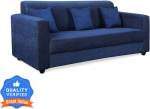 Flipkart Perfect Homes Bergen Fabric 3 Seater Sofa  (Finish Color – Blue, DIY(Do-It-Yourself))