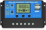 AMITOM 30AMP 12V/24V ABS Solar Panel Charger Controller PWM Solar Charge Controller