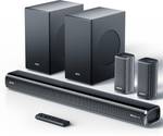 Mivi Fort H880 Soundbar, Dual Subwoofers, Dolby Audio, 880 Watts, 5.2 Channel 880 W Bluetooth Soundbar  (Black, 5.1 Channel)