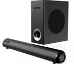 Thomson Alphabeat120, Bass Woofer, Home Theatre Speaker System BT v5.1 120 W Bluetooth Soundbar (Black, 2.1 Channel)