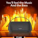 Blaupunkt ATOMIK Grab and Go Portable Boombox I Light Weight Grab on the GO Speaker 20 W Bluetooth Speaker  (Black, Stereo Channel)